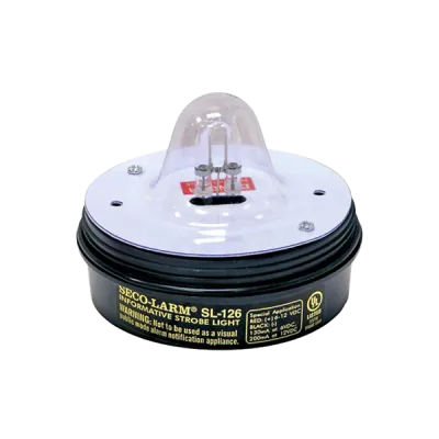 SECO-LARM - SL-126-A24Q/R - 6~24 VDC (2-wire connection) Strobe Light Red