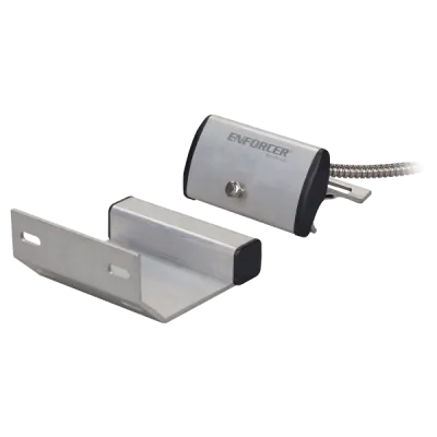 SECO-LARM - SM-4201-L3Q - Track-Mount SPDT Overhead Magnetic Door Contact. Rugged aluminum housing with 36" leads enclosed in armored cable. 3" Gap.