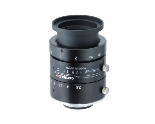 Computar - V5028-MPY - 12MP, 1.1" 50mm F2.8, 3.45mm Ultra-low Distortion Lens (C-Mount)