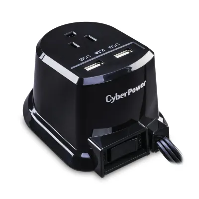 Cyber Power - CSP105U - 125V, 2 (2.1A shared) USB ports, 5 ft cord, 1 year warranty