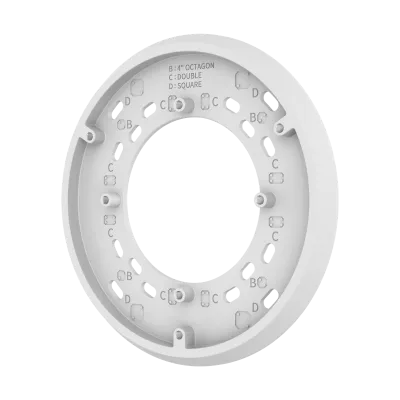 Hanwha - SBD-150GP - Adapter plate for Double, 4" Octagon, 4" Square compatible with QNV-6082R/6082R1/6084R/7082R/6072R/6072R1/7082R/8080R, XNP-6040HW, ACV-8080R/8081R, ANV-L6082R/7082R, QNV-C9083R/C8083R/C6083R